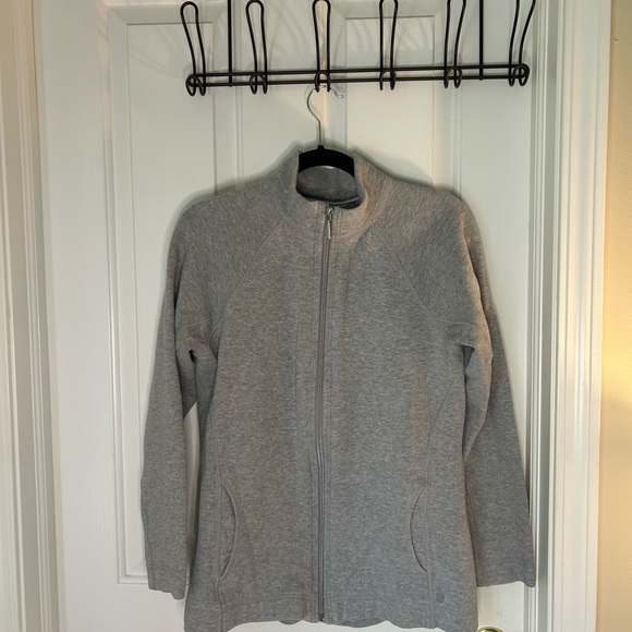 Tommy Bahama New Aruba Grey Zip Up Sweater in Grey Size Medium - Picture 3 of 10